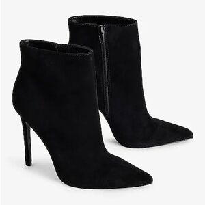 Express Black Heeled Ankle Boots